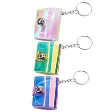 Mini Photo Album Keychain Portable Scrapbook Storage Key Chain Tiny