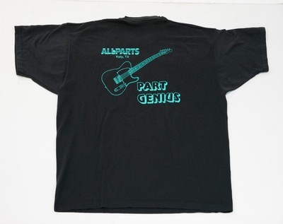 True VTG All Parts Single Stitch Guitars Shirt Size 2XL 90s Part Genius Band Tee