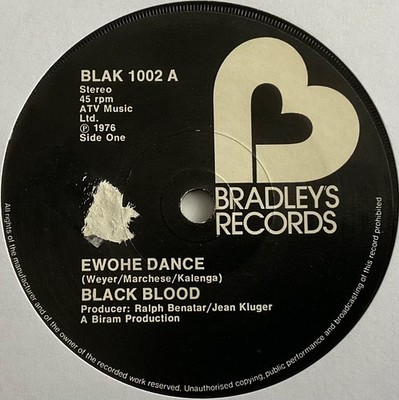 Black Blood - Ewohe Dance - 7  Vinyl Single