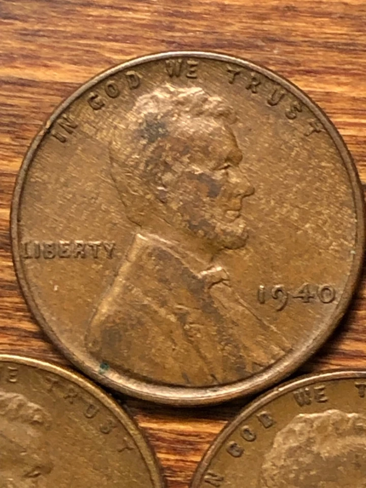 1940 1940-D 1940-S Lincoln Wheat Cents Woody Alloy Mix Error Coin Collection Lot - Image 3 of 4