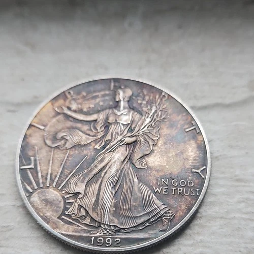 U.S. Mint American Eagle 1992 1 oz Silver Coin .999 Fine