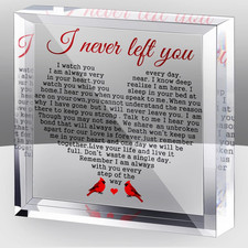 Sympathy Gifts Plaque for Loss of Loved One Acrylic Cardinal Gift I Never Left Y