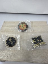 Vintage SA Spurs Sealed Pin Lot 25th 35th Anniversary & 1999 Champions