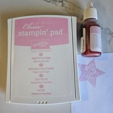 Stampin' Up Pretty In Pink Classic Ink Pad And Reinker Ink Refill