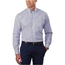 NEW Kirkland Signature Men's 17 Button Down Dress Shirt Traditional Fit Plaid