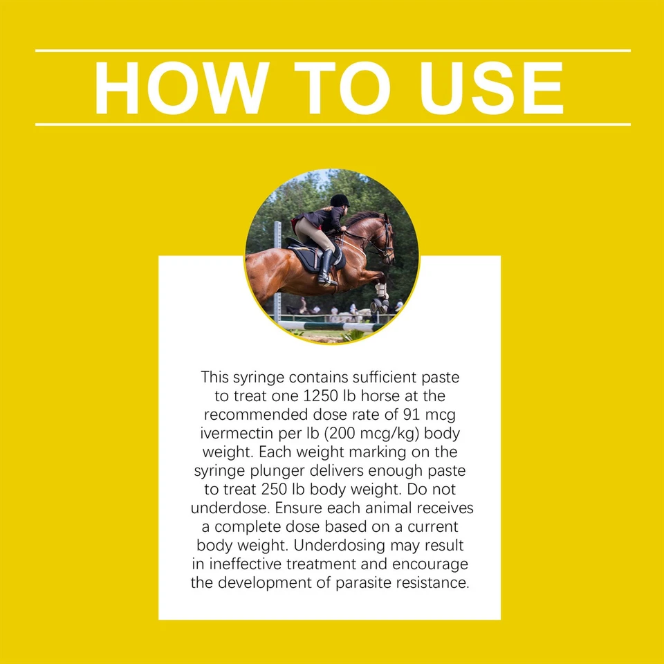 3-Pack New 1.87%(Dewormer) Paste For Horse-Apple Flavored - image 4 of 4