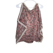 Max Studio Blouse Women's XL Cold Shoulder Boho Lined Ruffle Shirt Top Casual