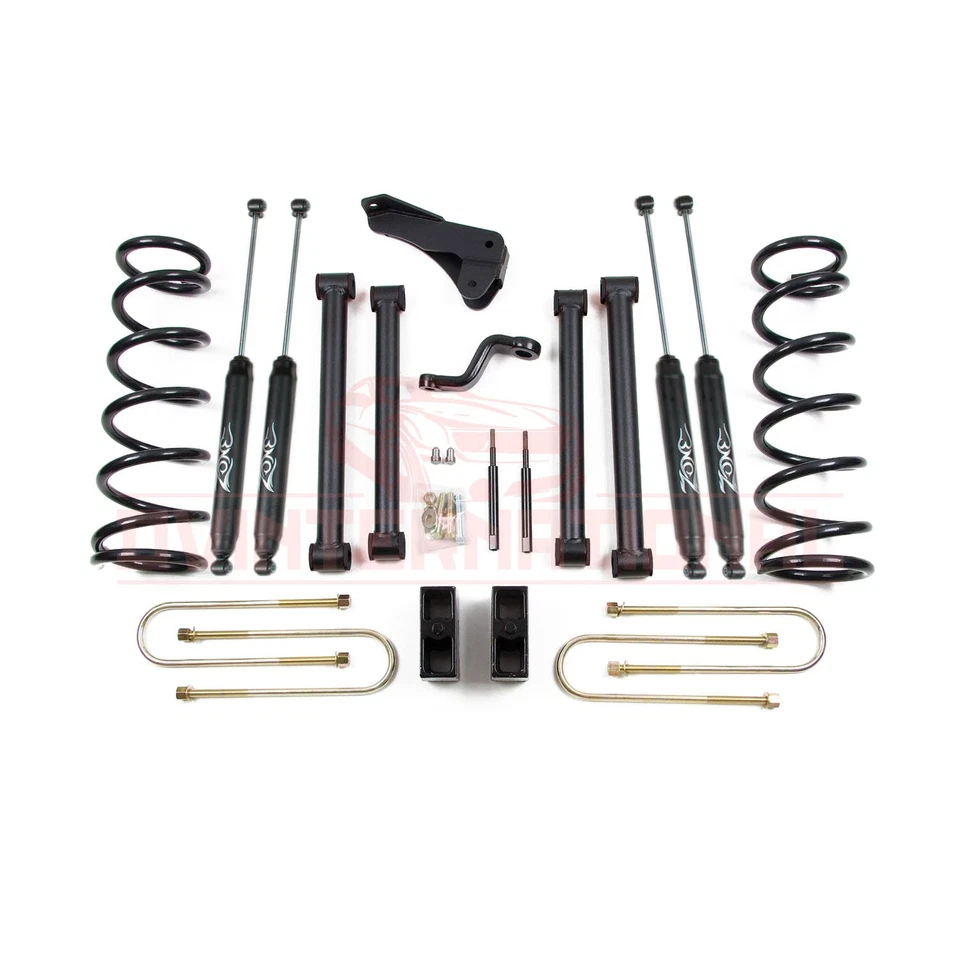 Kit de elevación Zone Offroad 5" para Dodge Ram 03-07 2500/3500/1500 MCab eje trasero de 4" Foto 2 de 2