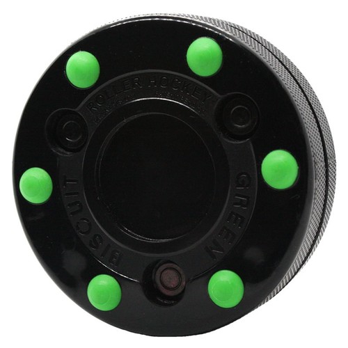 GREEN BISCUIT Roller Hockey Off Ice Training Hockey Puck - Picture 1 of 5