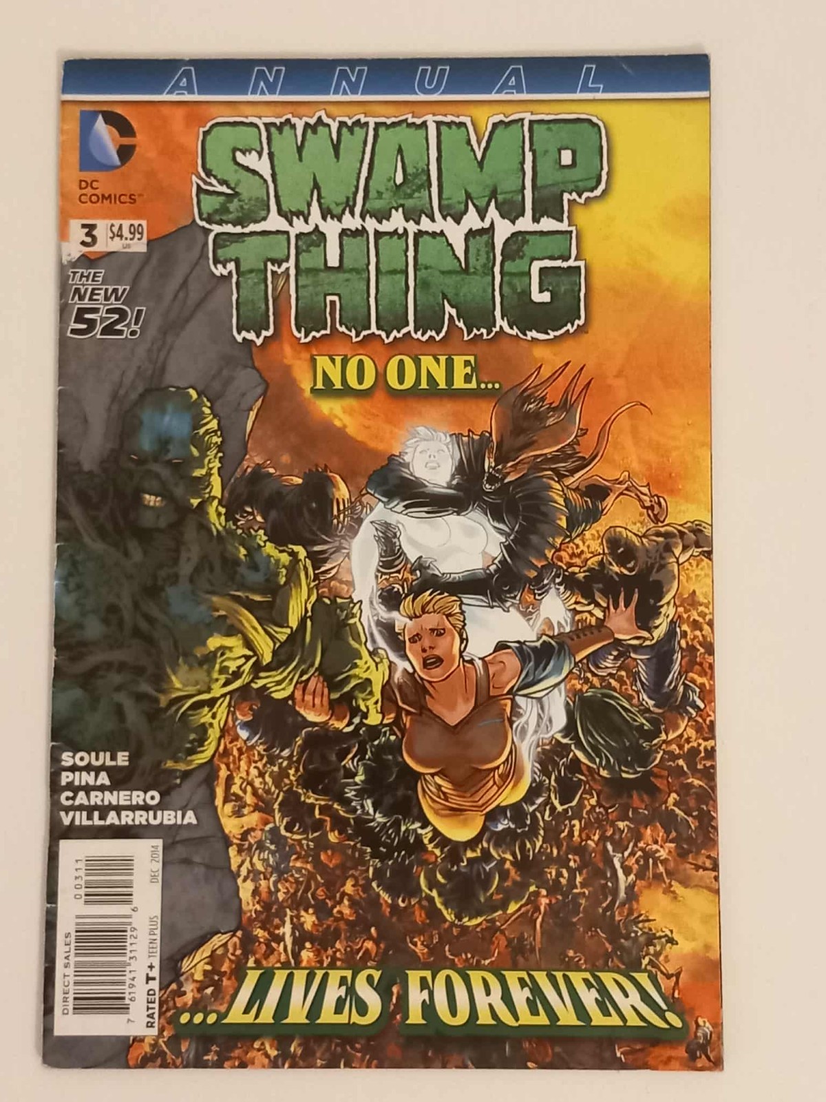 DC COMICS THE NEW 52! SWAMP THING ANNUAL NO ONE LIVES FOREVER ISSUE #3 DEC 2014