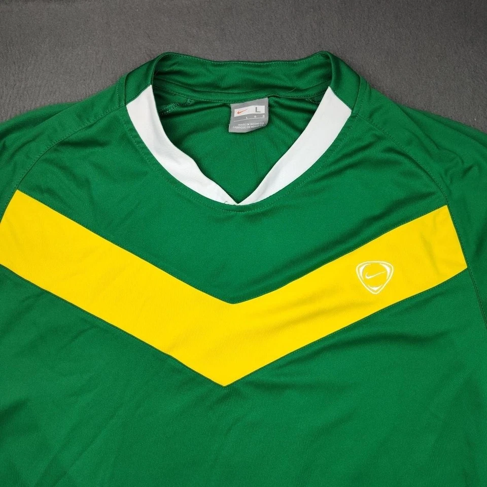 Camisa de fútbol vintage Nike para hombre grande Dri Fit Y2k manga corta fútbol poliéster Foto 3 de 4