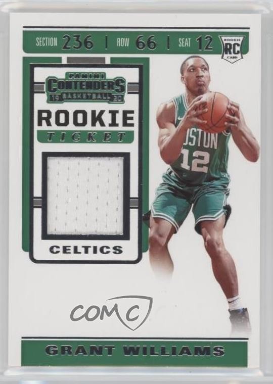 2019-20 Panini Contenders Rookie Ticket Swatches Grant Williams #RTS-GWL RC 17uj
