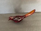 Vintage Fenton Ruby Red Glass Bird Of Happiness Figurine