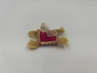 The Prince #772 Vtg Orig Clear Spike Heel Shoe & Pillow 1960s Barbie Cinderella