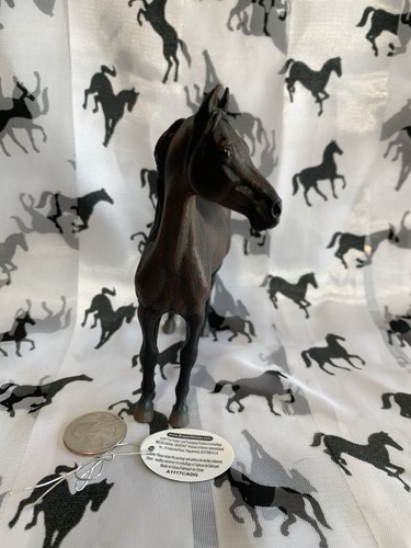 Breyer Collecta Morgan Stallion Semi Gloss Dark Bay Hand Picked Tag NIP - Picture 3 of 7