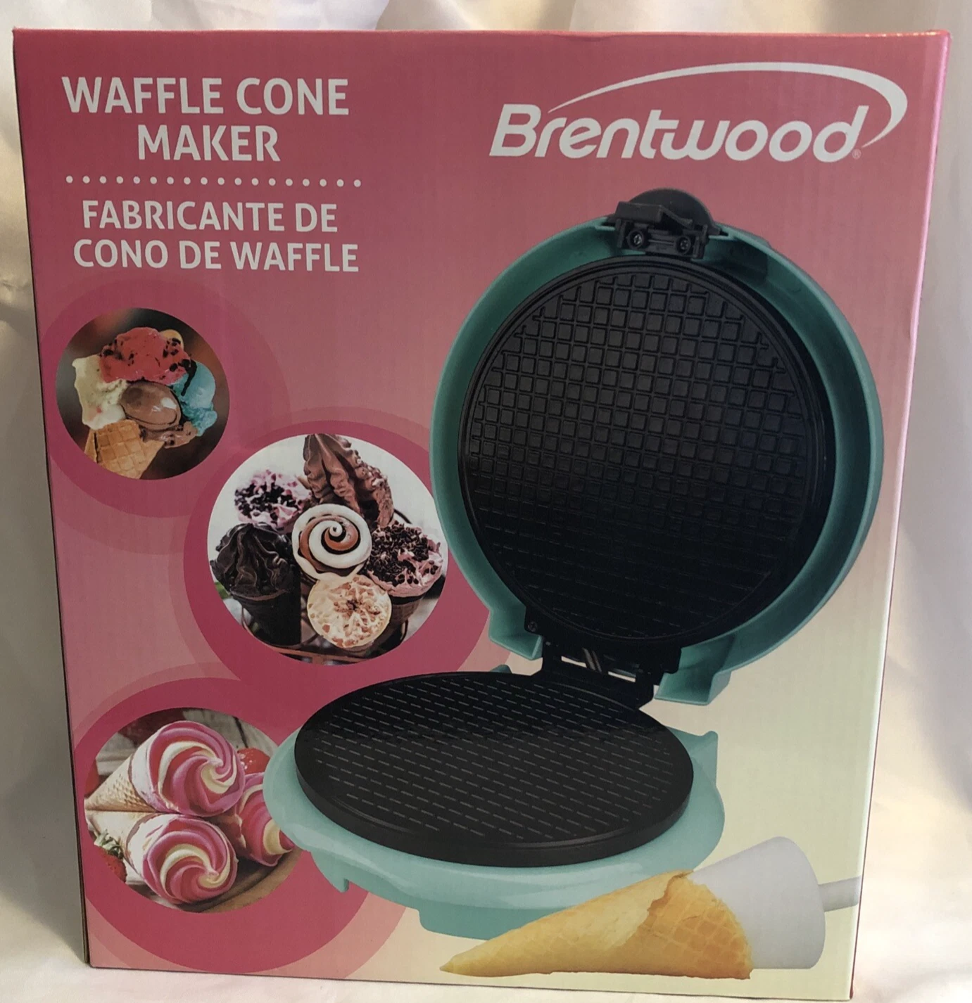 Brentwood Waffle Cone Maker Turquoise DIY 7" Ice Cream Cones New in Box
Opens in a new window or tab