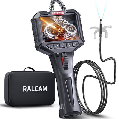 Ralcam 2-Way 180° Endoskopkamera Mit 8.5mm Lens Inspektionskamera 1080P Display
