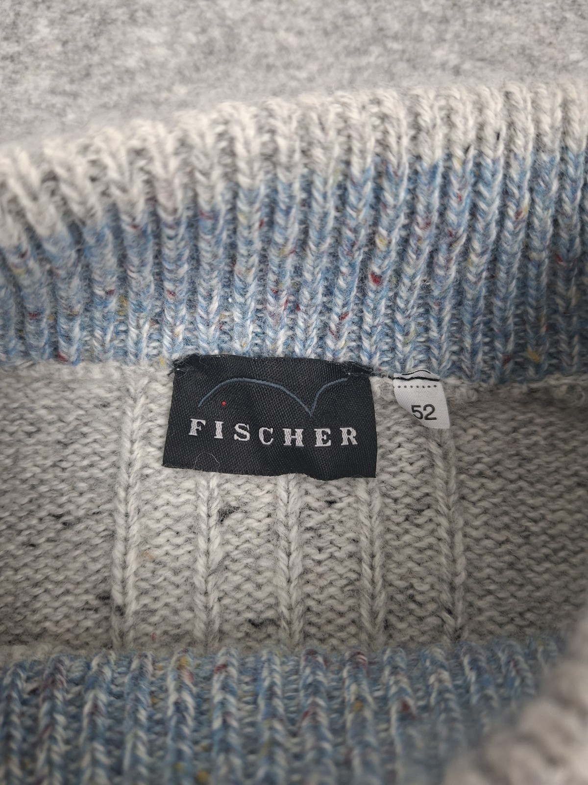 Fischer Striped Pattern Winter Round Neck Sweater… - image 5