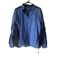 Nike Vintage 90s Men's Size XL Blue Windbreaker Full Zip Jacket Streetwear