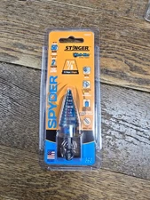 🛠 Spyder 19022 3/16–7/8" Hex Shank 12 Step Drill Bit HSS Mach-Blue