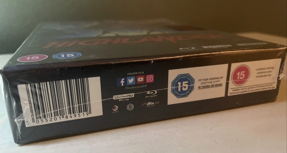 Highlander Collectors Edition StudioCanal 4K Blu-Ray Booklet Brand New Sealed - Image 4 of 4