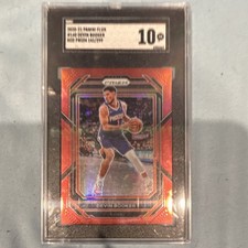 2022-23 Panini Prizm Devin Booker #140 Red Prizm /299 SGC 10 Phoenix Suns