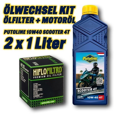 Ölfilter Motoröl Kit 2L 10W40 Scooter (für: Honda Z 125 Monkey ABS JB03 22-23 )
