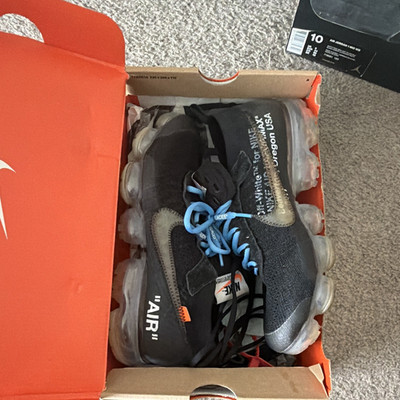 Nike Off-White x Air VaporMax Flyknit Part 2 Black/Total Orange AA3831-002