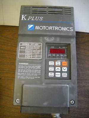 MOTORTRONICS K PLUS VARIABLE FREQUENCY DRIVE 2.3 A AMP KP1-401 KP1401