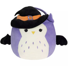 Squishmallows Holly Owl Halloween Treat Pail 10" x 8" x 12.5"
