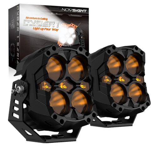 NOVSIGHT CYBER 6'' LED Pods Work Lights Flood Spot Lamp For Jeep Driving Offroad - Picture 16 of 16