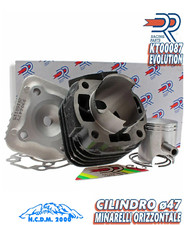 KT00087 GRUPPO TERMICO DR EVO 70CC D.47 APRILIA SCARABEO 50 2T (MINARELLI) SP.10