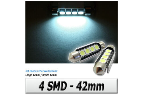 Bombilla Lanzadera Lámpara A LED SMD C5W Anti Error Fuego Xenon 31 36 39 42MM - Bild 6 von 45