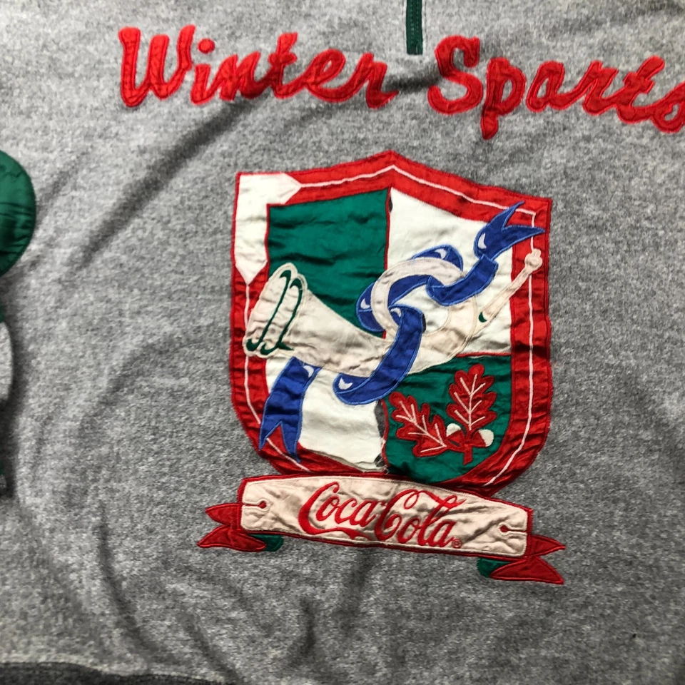 Sudadera De Colección Coca Cola Para Hombre Mediana Cuello Redondo Bordada Deportes de Invierno * Foto 4 de 4