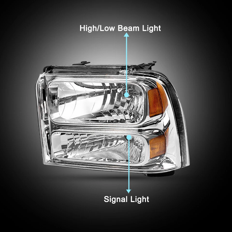 Faros Super Duty 05 06 07 para Ford F250 F350 F450 F550 2005-2007 Foto 4 de 4