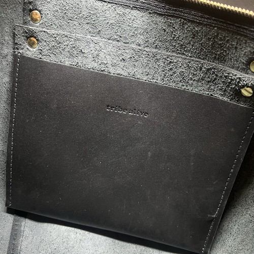Tribe Alive Oversized Travel Bag Leather Black - Picture 5 of 10