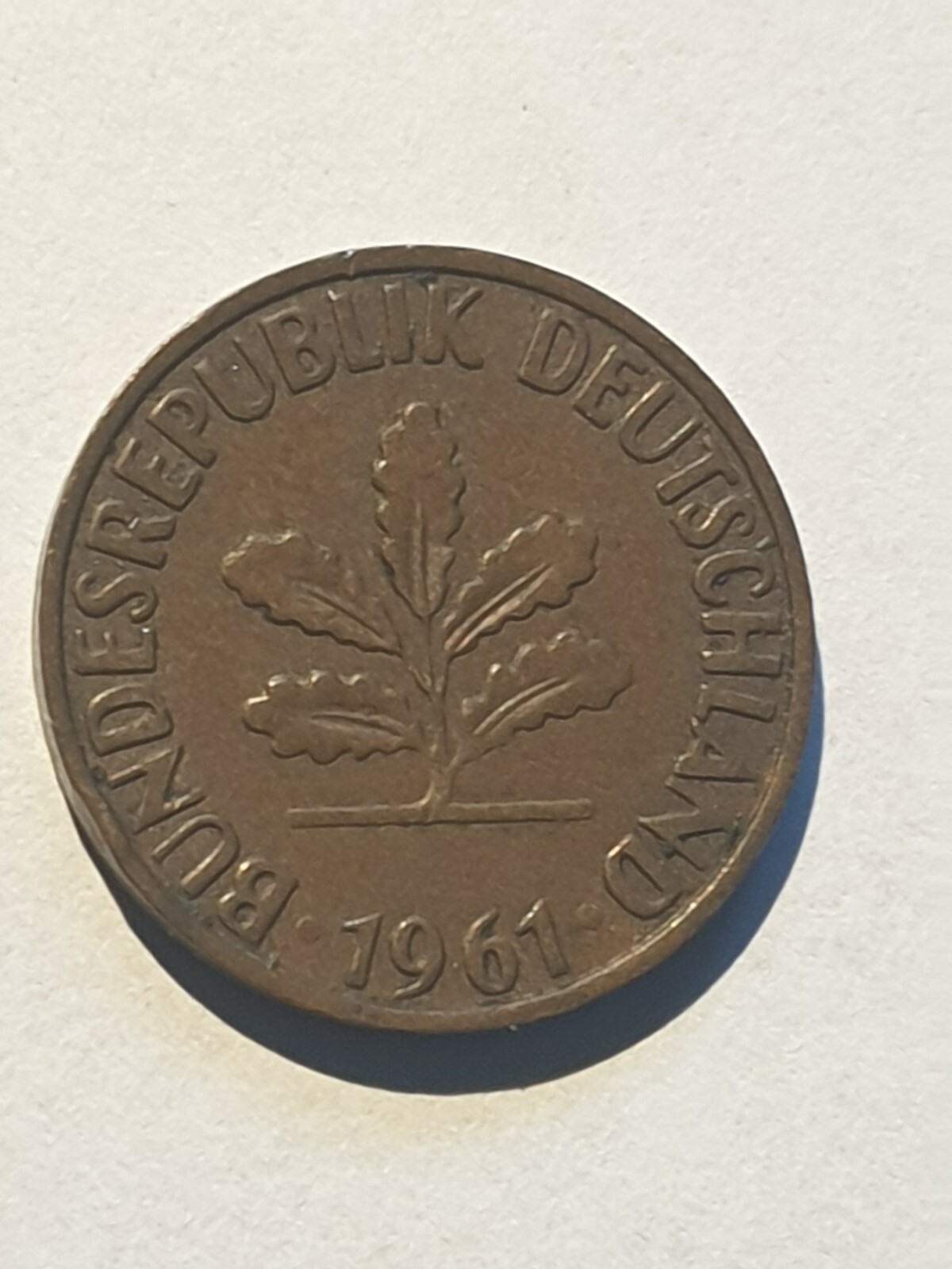2 Pfennig 1966 J Nicht Magnetisch Wert 2 Pfennig BRD Münze 1961 J, nicht magnetisch, Kupfer, Sammlerstück