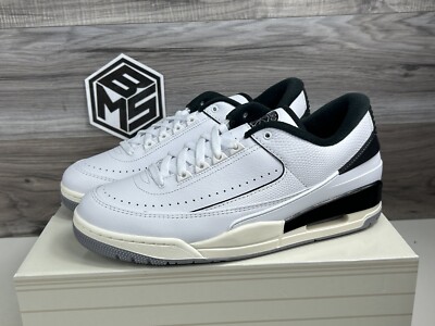 シューズ(男性用) Nike Air Jordan 2 Retro White Black Men's Air Jordan 2/3 White Black Sail Cement Grey | Multi Sizes