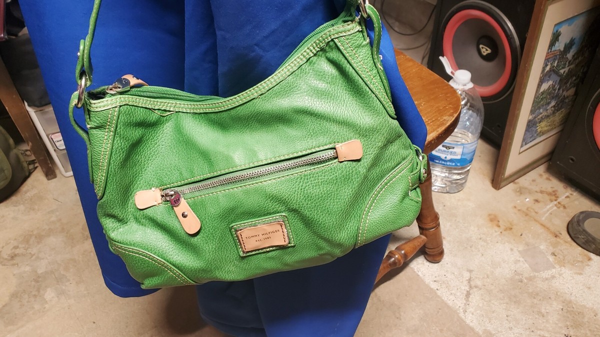 Tommy Hilfiger Green Leather Purse | eBay