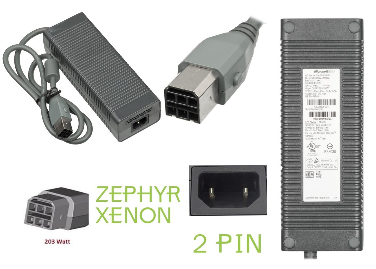 Official Xbox 360 Power Bricks Genuine Microsoft - All Versions