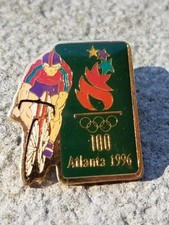 Lot of 2 Olympic Pins 1996 Atlanta 100 Centennial Games; 100 years; also cycling