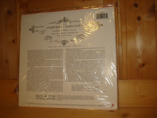 Lalo Symphonie espagnole SZERYNG Audiophile RCA LIVING STEREO 200g LP LSC-2456 - Picture 2 of 2