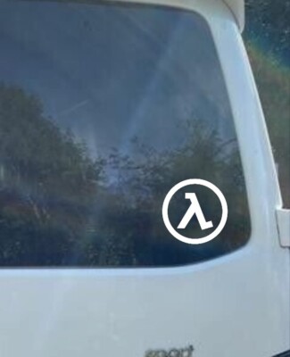 HALF LIFE LOGO X2 Vinyl Sticker Decal Car Van Camper Laptop Toolbox Window