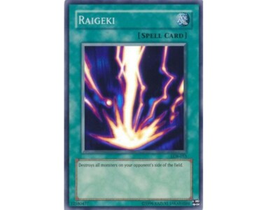 Yugioh Raigeki - LOB-053 - Super Rare Unlimited Used | eBay