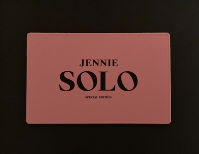 Blackpink Jennie Official SOLO Special Edition POB