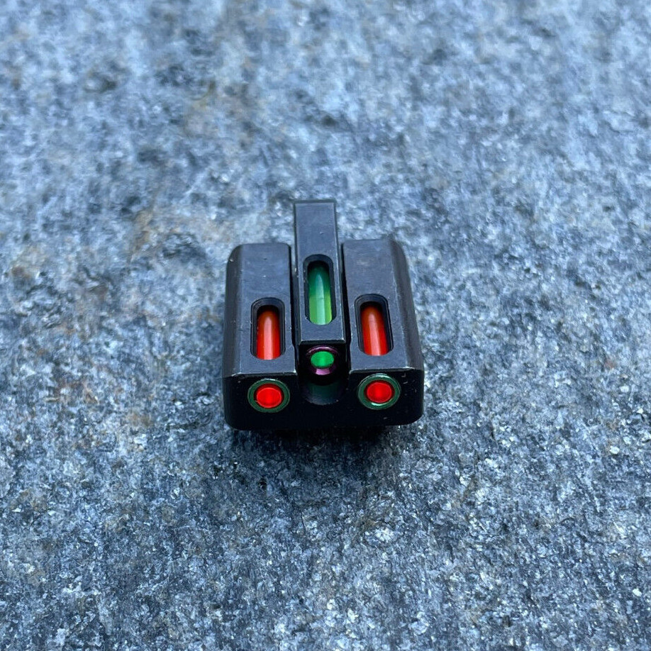 Kit Viseurs Avant Et Arrière Fibre Optique Pour Glock 17 19 Etc, Alu, Neuf