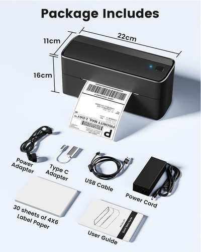 Phomemo 4x6 Shipping Label Printer Thermal Bluetooth Label Printer for USPS LOT - Picture 2 of 19