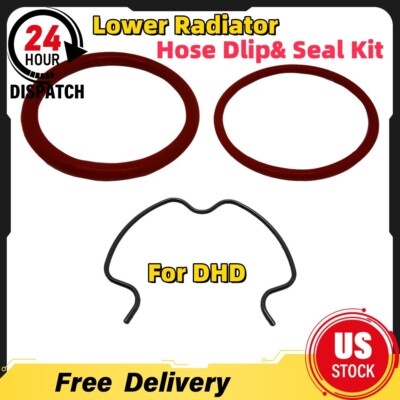 Lower Radiator Hose Dlip& Seal Kit For GM 2006-2016 Duramax DHD 500-315 