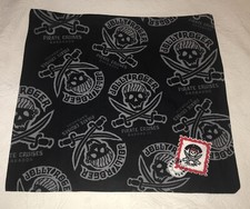Pirate Cruise Club Barbados Jolly Roger Skull Swords Calico Jack Bandana Scarf