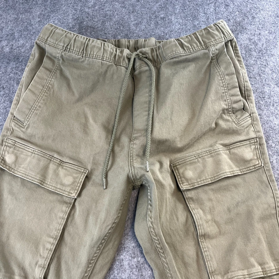 H&M Mens Cargo Pants Japenese Streetwear Slim Fit Large W34 L30 Stretch - Image 3 of 4